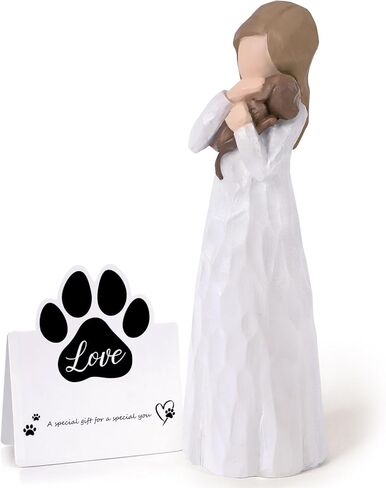 Dogs Memorial Gifts for Loss of Dog, Loss of Dog Sympathy Gift, Angels Figurines Pet Memorial Ornament, Pet Memorial Gifts for Dogs with Greeting Card in Saudi Arabia