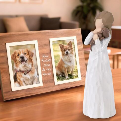 Dogs Memorial Gifts for Loss of Dog, Loss of Dog Sympathy Gift, Angels Figurines Pet Memorial Ornament, Pet Memorial Gifts for Dogs with Greeting Card in Saudi Arabia