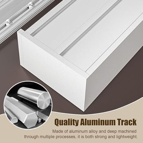 Bendable Curtain Valance Box with 90° Curvature – 5ft Aluminum Pelmet Panel, Dual-Rails Track for Ceiling/Wall Mount, Ideal for Home & Hotel Decor in Saudi Arabia