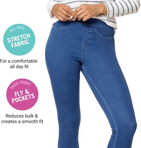 HUE Women's Curvy Fit Jeans Leggings in Saudi Arabia