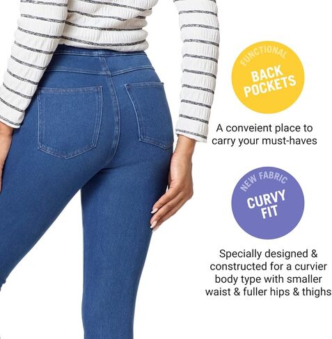 HUE Women's Curvy Fit Jeans Leggings in Saudi Arabia
