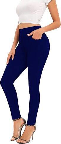 Women's Dress Pants Slim Fit High Waist Stretch Pull On with Pockets for Business Casual in Saudi Arabia