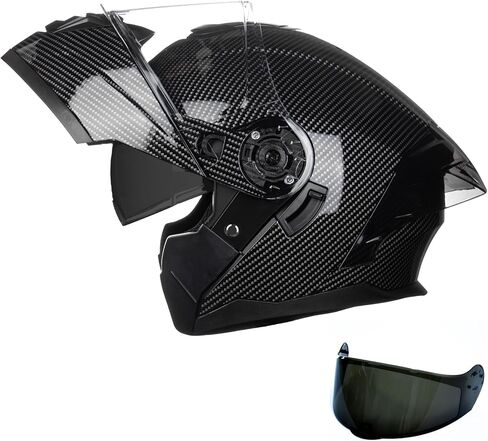 Modular Motorcycle Helmet with Flip-Up Design, DOT Approve with Extra Clear Visor, Full Face Motorcycle Helmets in Kuwait