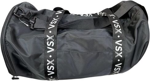 Victoria's Secret VSX Black Duffle Bag – Logo Straps, Zip Pockets, Gym Travel Sports Overnight Bag New in Saudi Arabia