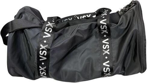 Victoria's Secret VSX Black Duffle Bag – Logo Straps, Zip Pockets, Gym Travel Sports Overnight Bag New in Saudi Arabia