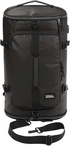 Harley-Davidson Water-Resistant Travel Hybrid Duffel Bag/Backpack - Black in Saudi Arabia