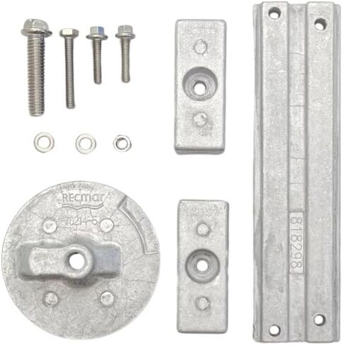 ZOOKOTO 6E5-45371-01 Boat Motor Zinc Anode for Yamaha Outboard Engine 115HP-225HP 2/4-stroke, Suitable for 75-130 HP, Fit For Sierra 18-6097 in Kuwait