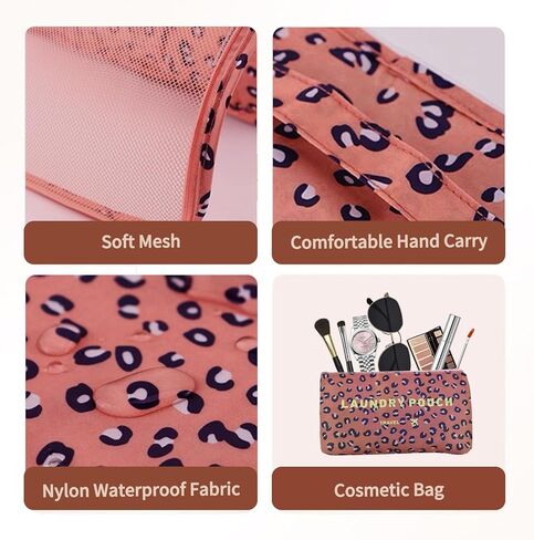 Ultra-Lightweight Collapsible Duffle Bag 6 Pack - Water-Resistant Gym & Travel Duffel with Zippered Pockets - Pink in Saudi Arabia
