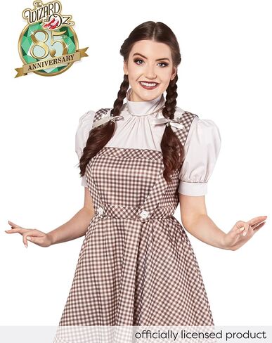 Rubies womens Wizard of Oz Dorothy Black & White Costume Dress and Hair Bows in Saudi Arabia