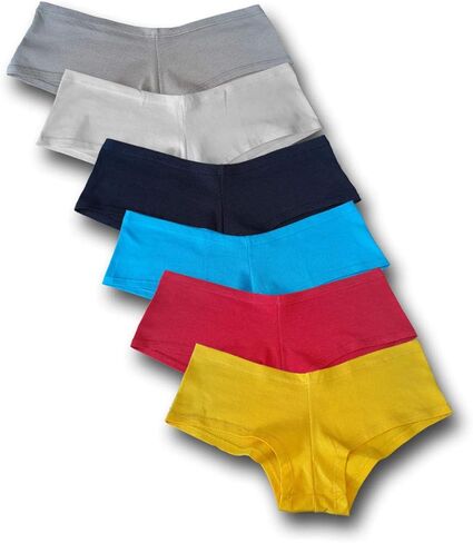 Women's Boy Short Panties Cotton (6 Pack) in Saudi Arabia