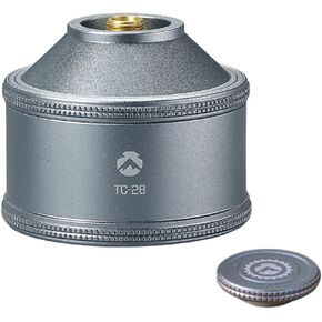 CAMPINGMOON Empty Refillable Canister for Backpacking Camping EN417 Lindal Valve Silver 35g TC-28