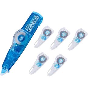 PLUS Whiper MR - Whiper Mini Roller Correction Tape 5mm x 6m(WH-625) & refills 5 pcs