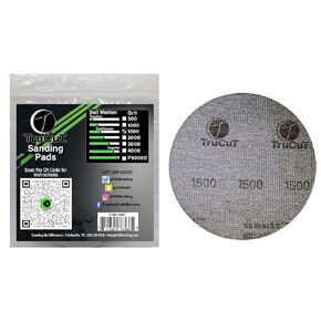 TruCut Sanding Pads | 1500 Grit | 5" Diameter | Sanding Pads Made for Bowling Balls | Bowling Ball Resurfacing Pads | Surface Management | Bowling Ball Restoration | Bowling Supplies & Accessories