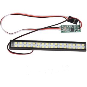 RC LED Light, 32pcs Metal + Plastic Roof Lamp 100mm Universal RC Crawler Light Bar Upgrade Accessory