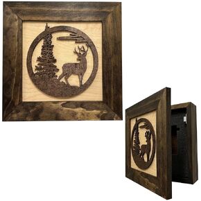Hidden Gun Cabinet Buck in Nature - Concealed Gun Safe To Securely Store Your Gun by Bellewood Designs