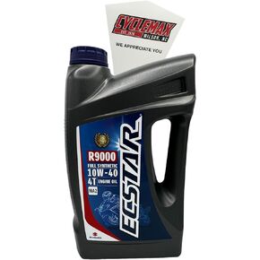 Cyclemax One Pack for Suzuki Ecstar R9000 Full Synthetic Engine Oil 10w40 990A0-01E40-01G Contains One Gallon and a Funnel