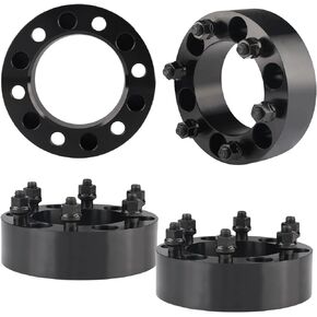 2'' 6x5.5 Hub Centric Wheel Spacers for Tacoma 4Runner FJ Cruiser Sequoia, 6Lug 6x139.7mm Forged Wheel Spacers 106mm Hub Bore with 12x1.5 Lug Nuts