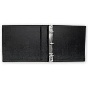 مجلد فحص مكون من 3 حلقات لشيكات القسيمة المدمجة 3 في الصفحة مع تمزق جانبي (أسود) يحمل 250 شيكًا، مثالي للكتاب المكتبي النهائي، 9 1/4 × 9 بوصة in Kuwait