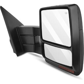 SCITOO Tow Mirror Compatible with 2007-2014 For Ford For F-150 Towing Mirror with Right Side Power Heated with Turn Signal Light