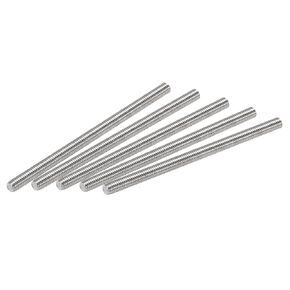 uxcell 10Pcs M3 x 50mm Fully Threaded Rod 304 Stainless Steel Right Hand Threads,M3-0.5 Thread Pitch