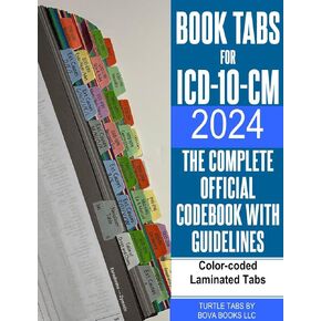 علامات تبويب الكتب لـ ICD-10-CM 2024، كتاب الرموز الرسمي الكامل مع الإرشادات (إصدار AMA/Optum Physicians). مغلفة ومرمزة بالألوان وقابلة لإعادة تعيين وضعها مع بطاقة محاذاة لسهولة الاستخدام. in Kuwait