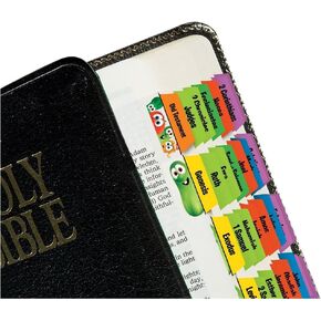 Tabbies VeggieTales Bible Tabs Old & New Testament, 90 Assorted Including 66 Books & 24 Reference Tabs Any Sized Bible (28431)