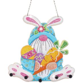 MVVMTOP Diamond Painting Kits Key Hanger for Wall, Diamond Painting Key Holder for Wall Decorative, House Model Diamond Art Rack, DIY Special Shaped Diamond Painting Shelf with Hooks for Home Decor