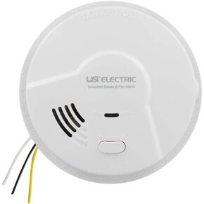 USI Electric 5304 Hardwired Ionization Smoke and Fire Alarm with Battery Backup 2-Pack