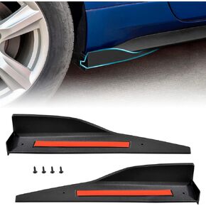 KEWISAUTO Side Skirt Rocker Panel Spoiler for Ford Mustang Roush 2015+, Car Side Skirt Splitters Diffuser Winglet Compatible with Ford Mustang Roush 2015-2023 (2PCS, Matte Black)