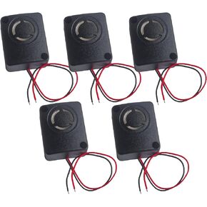 Wishiot 12V DC Black Mini Piezo Alarm Siren 110dB Insurance Safes Anti-Theft Alarm High-Decibel Buzzer for Car（Pack of 5）
