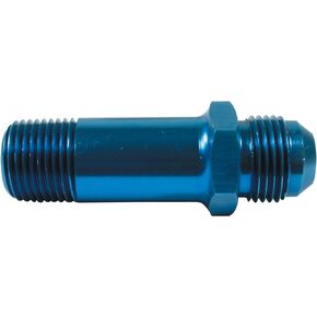 Allstar Performance ALL90043 Black Anodized Aluminum 3" Length Oil Inlet 10AN Male to 1/2 NPT Male Fitting