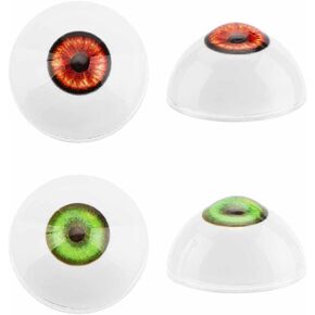 PH PandaHall 2 Pair Realistic Eyes Big Eyeballs Human Eyes Large Acrylic Eyeballs for Halloween Party Decor Sculptures Props