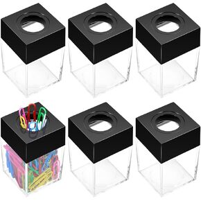 Fansunta 6 حزمة مشبك ورق مغناطيسي حامل مشبك ورق حامل مشبك ورق أسود لموزع مشبك الورق للمكتب للمنزل والمكتب وإكسسوارات مكتب المدرسة in Kuwait