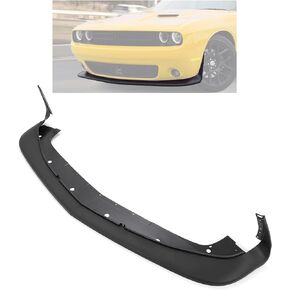 HECASA Front Bumper Lip Compatible with 2015-2023 Dodge Challenger GT R/T SRT 392 Lower Chin Splitter Spoiler Air Dam Replacement for 68258746AB 68259514AC