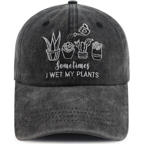 Splash Brothers Customized Sometimes I Wet My Plants Hat for Men Women, Funny Adjustable Cotton Embroidered Baseball Cap