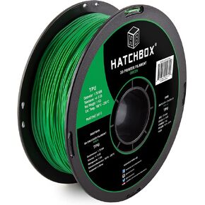 HATCHBOX 1.75mm Black TPU 3D Printer Filament Shore 95A, 1 KG Spool, Dimensional Accuracy +/- 0.03 mm, 3D Printing Filament in Kuwait