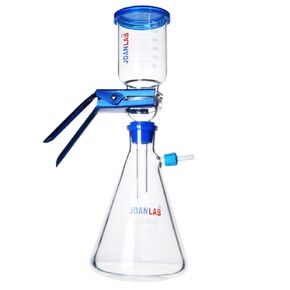 JOANLAB Glass Laboratory Vacuum Filtration Distillation Apparatus,1000ml Filter Flask Set Graduated Lab Suction Apparatus for Filtering