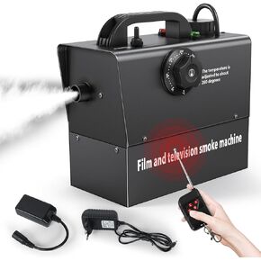 Fog Machine 400W Rechargeable 21000mAh Battery Smoke Machine Small Portable, Manual & Remote Control, Adjustable Temperature for Photography Outdoor Film Television Photos