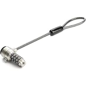 StarTech.com Universal Laptop Cable Lock Expansion Loop - 6 (15cm) Anti Theft 4-Digit Combination K-Slot Lock - Computer Security Cable to Create Twin/Multi-Head Lock for Multiple Devices (BRNCHLOCK)