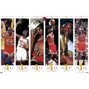 Trends International Michael Jordan - Championships Wall Poster