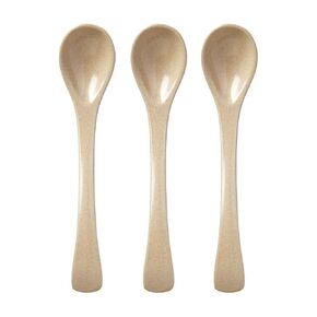 Nuby Rice Husk 3 Piece Spoon Set - Eco-Friendly Set - 100% Compostable and Biodegradable - 6+ Months