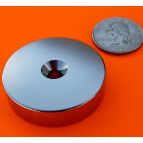 Super Strong Neodymium Magnet N42 1.5 x 3/8" w/Countersunk Hole Disc, The World’s Strongest & Most Powerful Rare Earth Magnets by Applied Magnets 1Pc