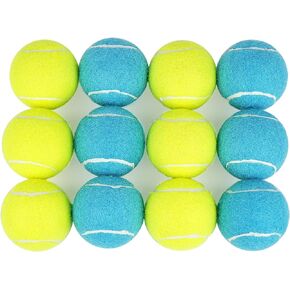 PrimePets Tennis Balls, 3pcs Natural Rubber Squeaky Balls for Dogs, Interactive Floating Dog Toy for Medium, Large Dogs