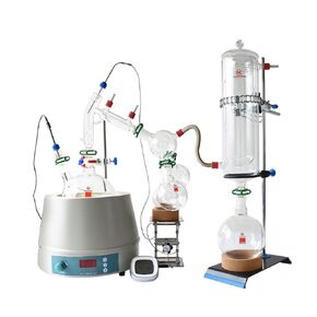 Short Path Distillation 2L, Factory Stocks Available Sale 2L Short Path with Cold Trap and 110V Stirring Heating Mantle