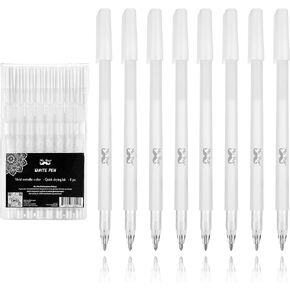 Mr. Pen- White Pens, 8 Pack, White Gel Pens for Artists, White Gel Pen, White Ink Pen, White Pens for Black Paper, White Drawing Pens, White Art Pen, White Pen for Artists, White Pen for Drawing