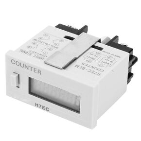 H7EC-BLM Electronic Counter,Digital Electrical Counter Totalizer Without Voltage Input with 6-Digit LCD Display