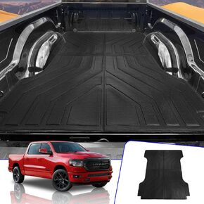 سجادة سرير شاحنة Rongtaod (6.5 قدم، TPE) لسيارة Dodge Ram 1500 2019-2024، حماية من جميع الأحوال الجوية، سهلة التنظيف
