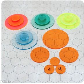Monster/Character Tokens for RPG and Tabletop Games – 30 Pack Multi Color