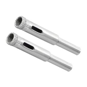 CoCud Diamond Hole Saws Drill Bits, 8mm / 5/16" Drilling Diameter, Nickel Plated Carbon Steel Drill Bit - (Applications: for Glass Ceramic Tiles Marble Stone), 2-Pieces