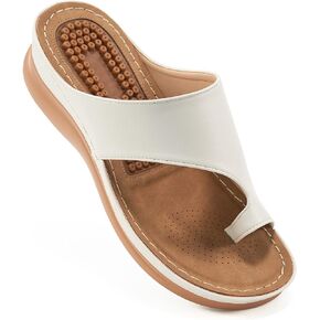 Aomigoct Sandals for Women Wedge Shoes: Comfortable Orthopedic Sandals Womens Dressy Summer Flip Flops Casual Walking Wedges